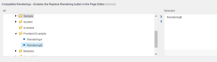 Sitecore compatible renderings