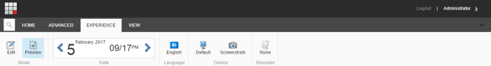 Sitecore Page Preview Ribbon