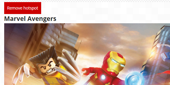 Hotspot gallery remove button functionality