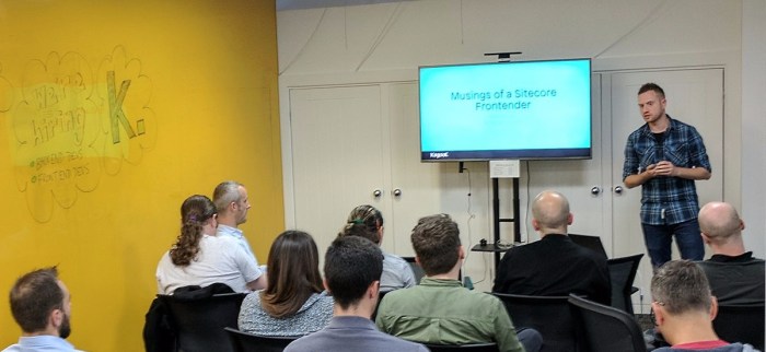 Matthew Neil Presenting at Sitecore User Group Manchester