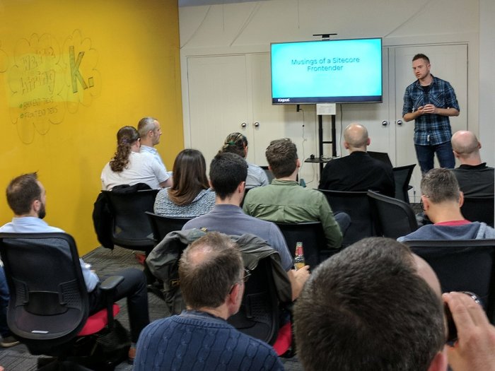 Matthew Neil Presenting at Sitecore User Group Manchester